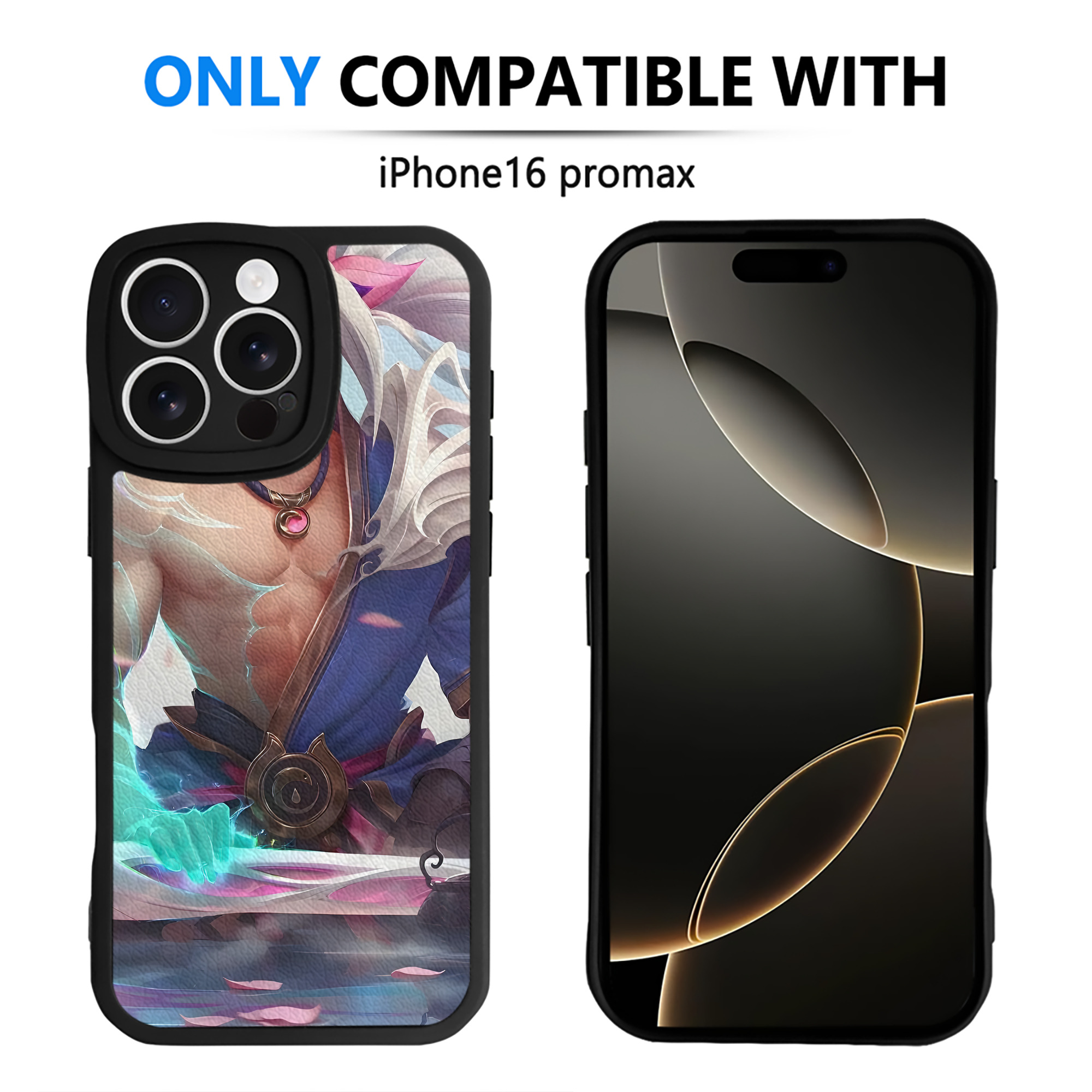 （画像用） リーグ・オブ・レジェンド League of Legends LOL 【iPhone 16シリーズ対応】シリコンスマホケース（レザー調） 材質：シリコン